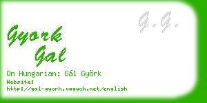gyork gal business card
